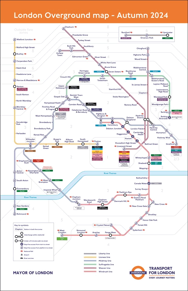 London Overground Map