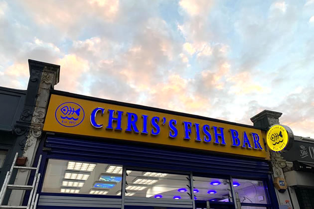 Refurbished Chris's Fish Bar Back in Action