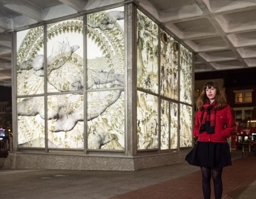 Art installation paying tribute to Lolita Roy at Hammersmith Town Hall