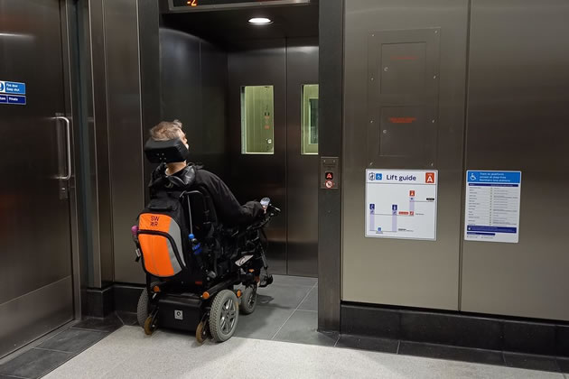 Lift at the Battersea station too small for wheelchair users