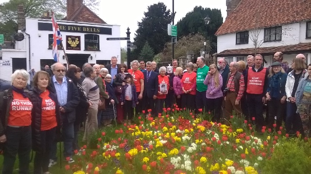 Neil Keveron and supporters