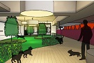 Planned dog hotel in Westfield car pak