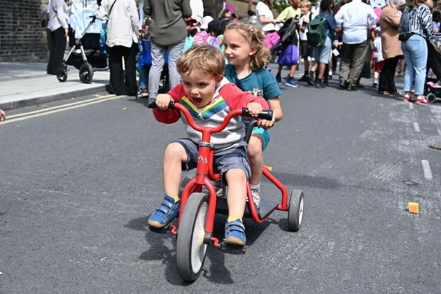 Cycle training available for very young children. Picture: H&F Council 