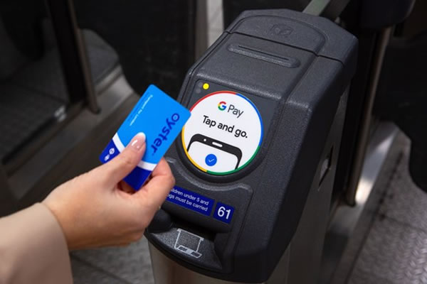 79% of passengers now using an Oyster card or contactless
