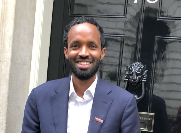 Adam Matan OBE outside 10 Downing Street 