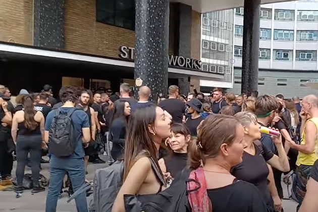 The group had assembled at Shepherd's Bush Green