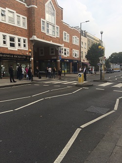 Askew Road in Shepherd's Bush, sealed off on 27 September