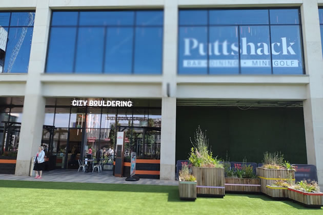 City Bouldering and Puttshack in Westfield 