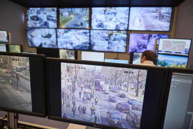 The council’s CCTV central control room
