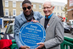 Plaque Installed on Bassein Park Road for Original Black Supermodel