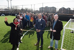 Opening of new football facility at Hammersmith Park