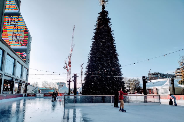 The ice rink at Westfield in White City