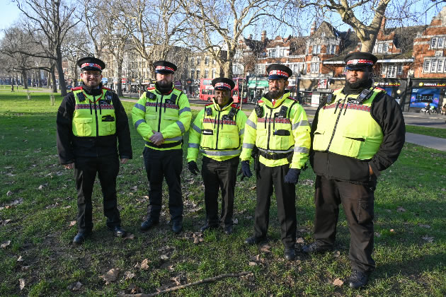 A few members of Hammersmith & Fulham's LET team on Shepherd's Bush Green. Picture: H&F Council
