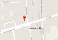 Map showing Vivian Patisseris on Goldhawk Road