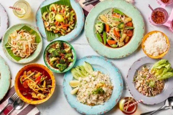 A sample of Rosa's Thai's dishes 
