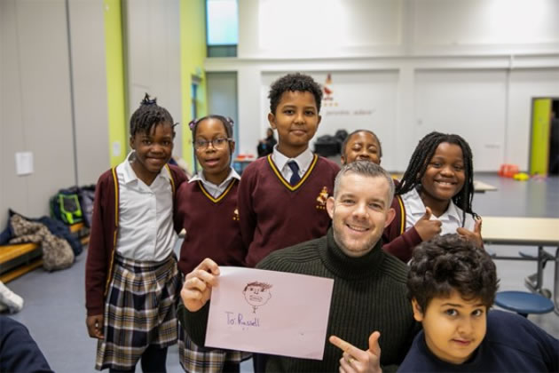 Pupils from Ark Burlington Danes Primary had breakfast with award-winning actor