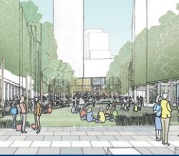 Artists impression of White City Campus south site