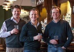 Tom Peake, Mark Reynolds and Nick Fox of Three Cheers Pub Co.