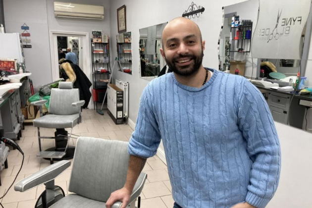Talal Alami, barber and co-founder of TioRay.com