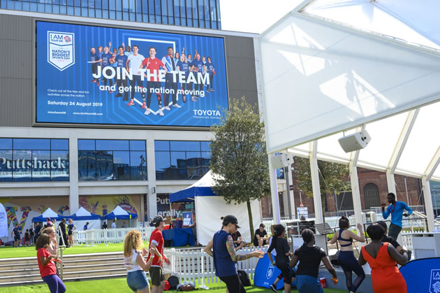 The events at the Olympic Games will be shown on a pop-up screen