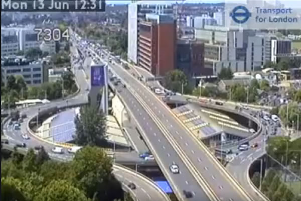 The Westway was closed eastbound to allow for accident investigation 