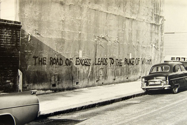 Road Of Excess graffiti before the Westway was built, pic Adam Ritchie