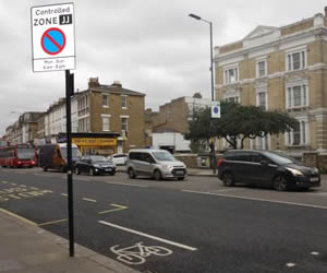 Parking Zone J in Shepherd's Bush